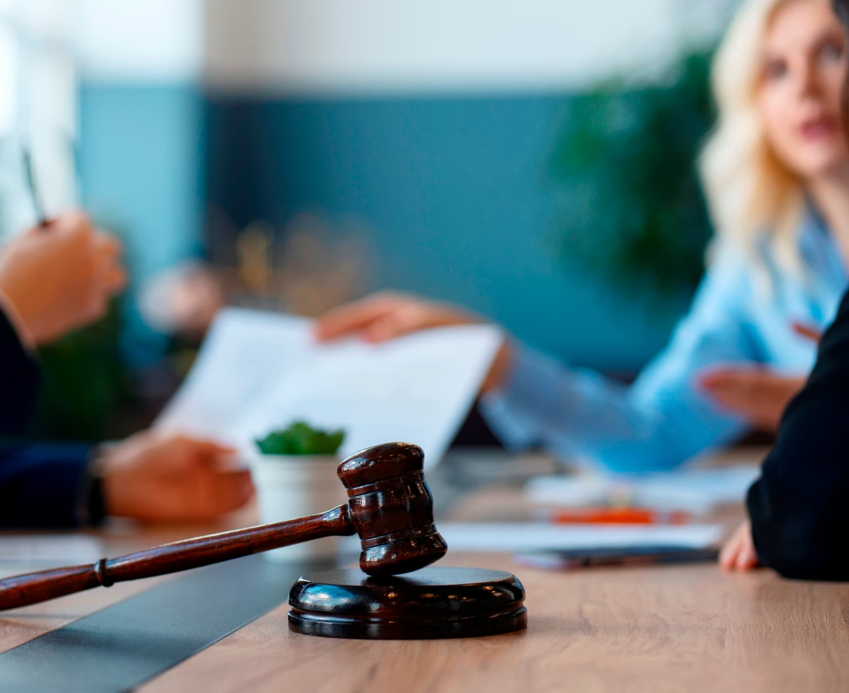 Paralegal support team collaborating